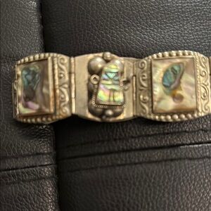 Silver and Abalone Bracelet